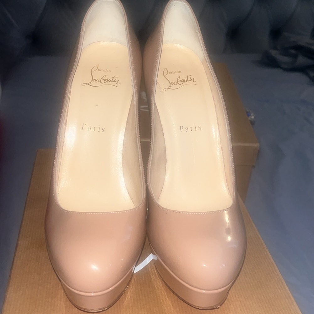 Bianca 140 patent calf Christian louboutin Size 38 nude - Picture 3 of 6